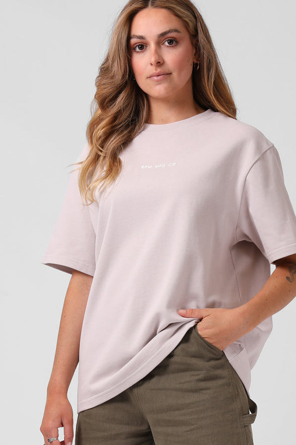 RPM OS STANDARD TEE - LIGHT DUSTY PINK