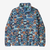 PATAGONIA W'S LW SYNCH SNAP-T P/O - SWALLOWTAIL GEO: STILL BLUE