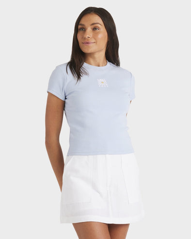 ROXY OASIS BABY RIB TEE - BHJ0