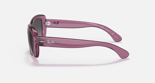 RAYBAN JACKIE OHH TRANSPARENT VIOLET W/ GREY GRADIENT POLARIZED