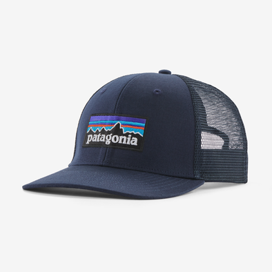 PATAGONIA P-6 LOGO TRUCKER HAT - NEW NAVY