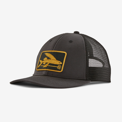 PATAGONIA FLYING FISH LOPRO TRUCKER HAT - FLYING FISH FORK: INK BLACK