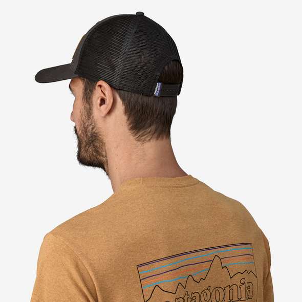 PATAGONIA FLYING FISH LOPRO TRUCKER HAT - FLYING FISH FORK: INK BLACK