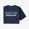 PATAGONIA M'S P-6 LOGO RESPONSIBILI-TEE - NEW NAVY