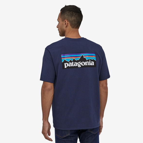 PATAGONIA M'S P-6 LOGO RESPONSIBILI-TEE - NEW NAVY