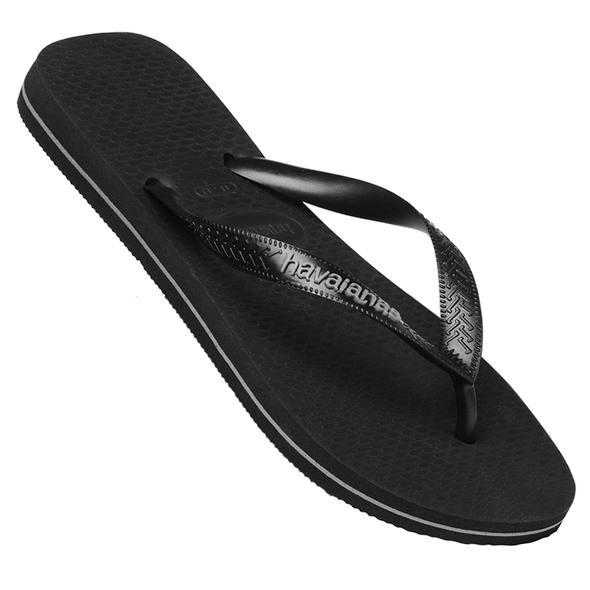 HAVAIANAS LOGO FILETE - BLACK/GRAPHITE