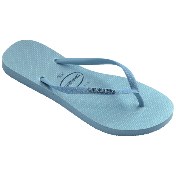 HAVAIANAS SLIM GLITTER IRIDESCENT - LAVENDER BLUE