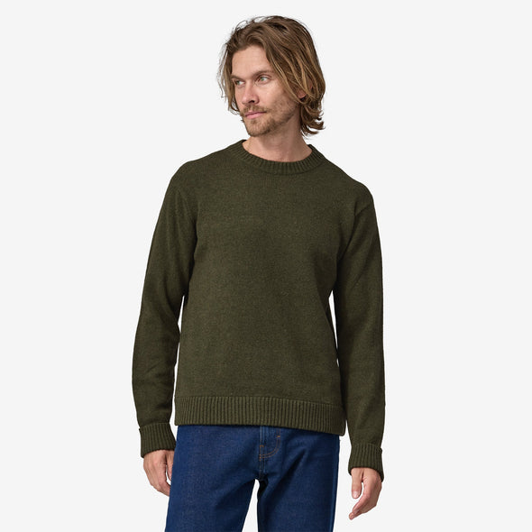 PATAGONIA M'S RECYCLED WOOL-BLEND SWEATER - BASIN GREEN