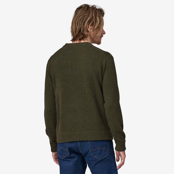 PATAGONIA M'S RECYCLED WOOL-BLEND SWEATER - BASIN GREEN