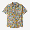 PATAGONIA M'S GO TO SHIRT - FLOURISH: ABUNDANT BLUE