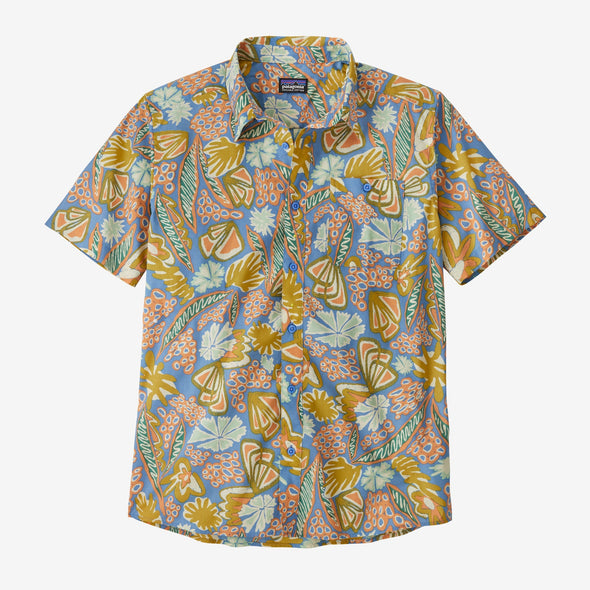 PATAGONIA M'S GO TO SHIRT - FLOURISH: ABUNDANT BLUE