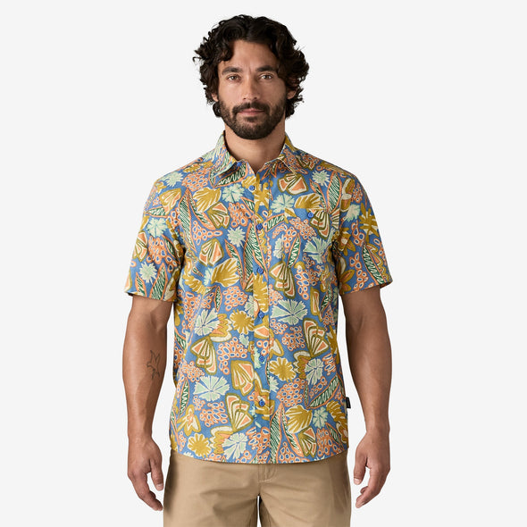 PATAGONIA M'S GO TO SHIRT - FLOURISH: ABUNDANT BLUE