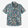 PATAGONIA M'S GO TO SHIRT - SWALLOWTAIL GEO: STILL BLUE