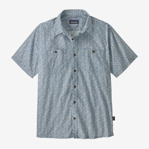 PATAGONIA M'S BACKSTEP SHIRT - MOUNTAIN BREEZE: STILL BLUE