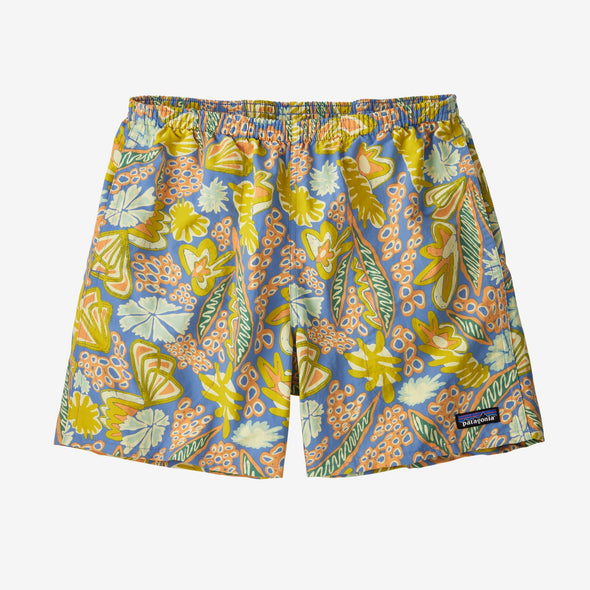 PATAGONIA M'S BAGGIES-5IN - FLOURISH: ABUNDANT BLUE