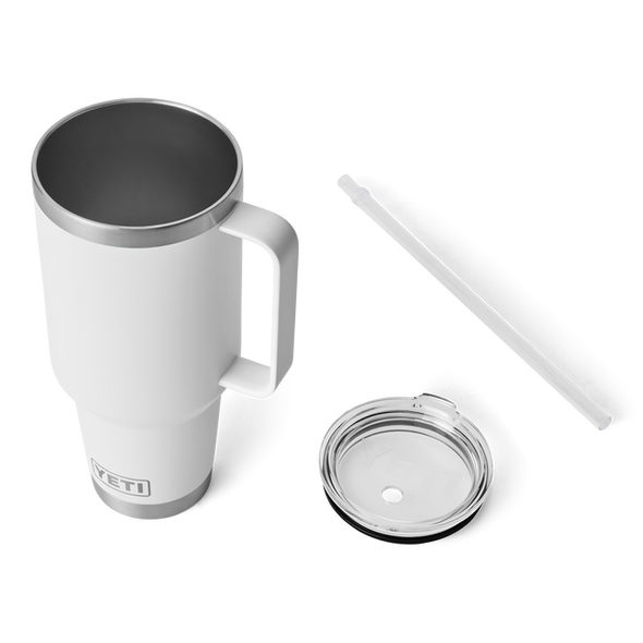 YETI RAMBLER 42OZ (1.2L) STRAW MUG - WHITE