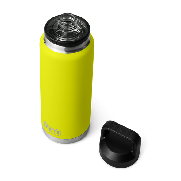 YETI RAMBLER 36OZ (1065ML) BOTTLE W/ CHUG CAP - FIREFLY YELLOW
