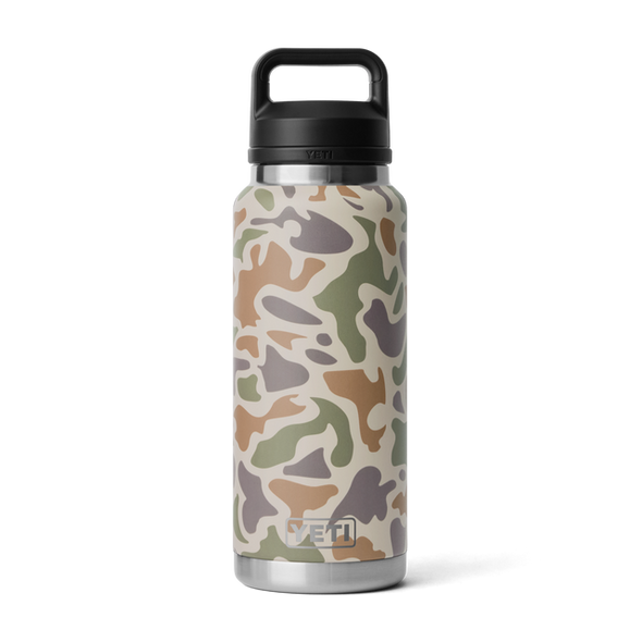 YETI RAMBLER 36OZ (1065ML) BOTTLE W/ CHUG CAP - TAN CAMO