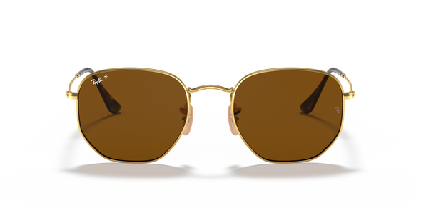 RAYBAN HEXAGONAL ARISTA W/ B-15 BROWN POLARIZED - MT