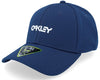 OAKLEY 6 PANEL STRETCH METALLIC HAT - ABYSS/WHITE