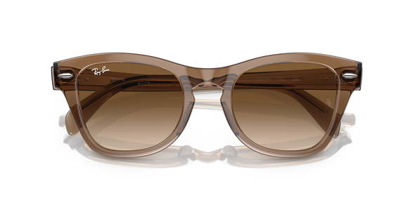 RAYBAN TRANSPARENT LIGHT BROWN W/ CLEAR GRADIENT BROWN