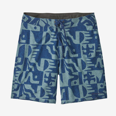 PATAGONIA M'S HYDROPEAK BOARDSHORTS-18IN - MOTHER TREE: CLEMENT BLUE
