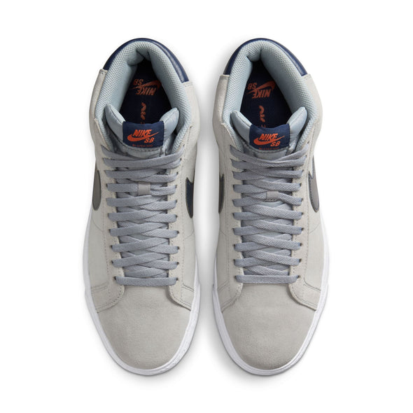 NIKE SB ZOOM BLAZER MID - WOLF GREY/MIDNIGHT NAVY