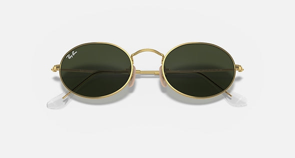 RAYBAN OVAL ARISTA W/ G-15 GREEN