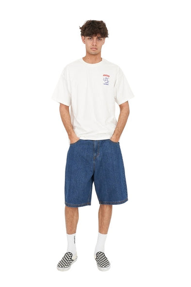 HUFFER BLOCK TEE 220/FIZZIN - CHALK
