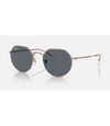 RAYBAN JACK ROSE GOLD W/ BLUE