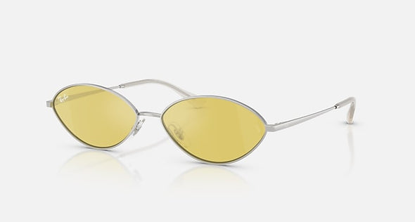 RAY BAN KAI SILVER W/ YELLOW MIRROR FLASH GOLD