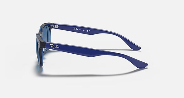 RAY BAN JUNIOR NEW WAYFARER TRANSPARENT BLUE W/ LIGHT GREY