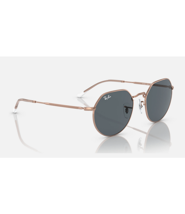 RAYBAN JACK ROSE GOLD W/ BLUE