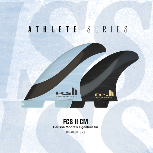 FCS || CRISSA MOORE PC AIR CORE TRI FIN SET - BLUE/BLACK