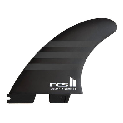 FCS || JULIAN WILSON PG  TRI FIN SET - BLACK/BLACK