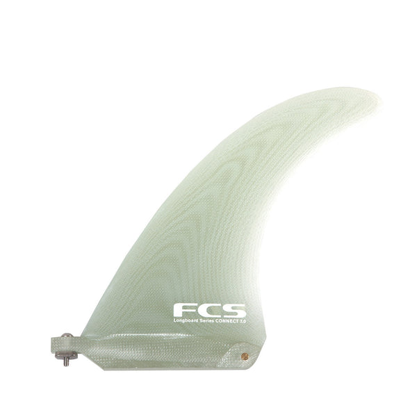 FCS CONNECT SCREW & PLATE PG LONGBOARD FIN - CLEAR