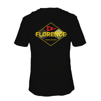 FLORENCE CAMO LOGO T-SHIRT - BLACK