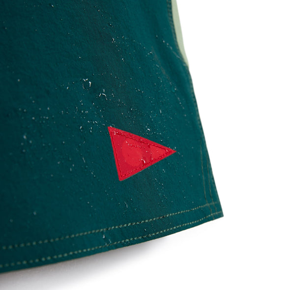 FLORENCE F1 BURGEE CORDURA BOARDSHORT - DARK EMERALD