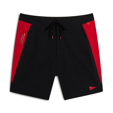 FLORENCE CORDURA AIRTEX BOARDSHORT - BLACK RACING RED