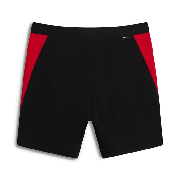 FLORENCE CORDURA AIRTEX BOARDSHORT - BLACK RACING RED