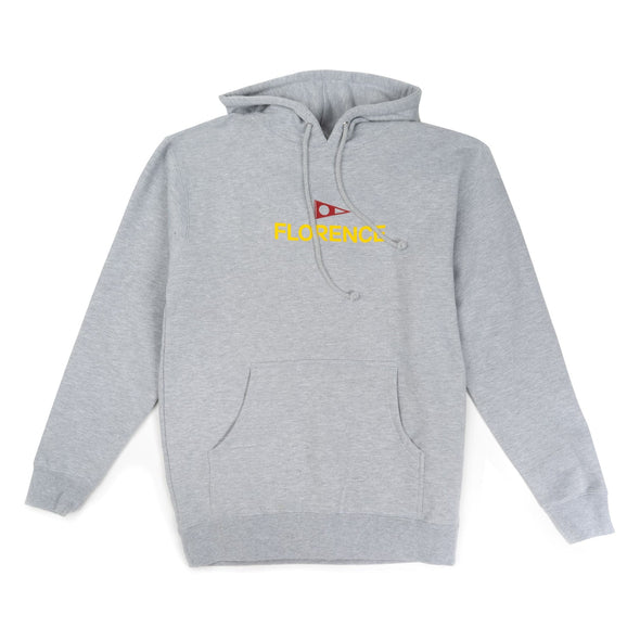 FLORENCE LOGO HOODIE - HEATHER GREY