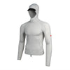 FLORENCE LONG SLEEVE UTILITY POCKET HOODED RASHGUARD - SILVER