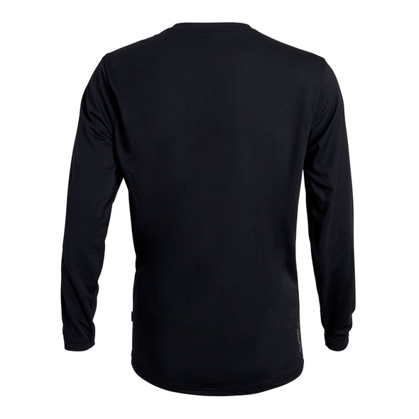 FLORENCE AIRTEX LONG SLEEVE SHIRT - BLACK