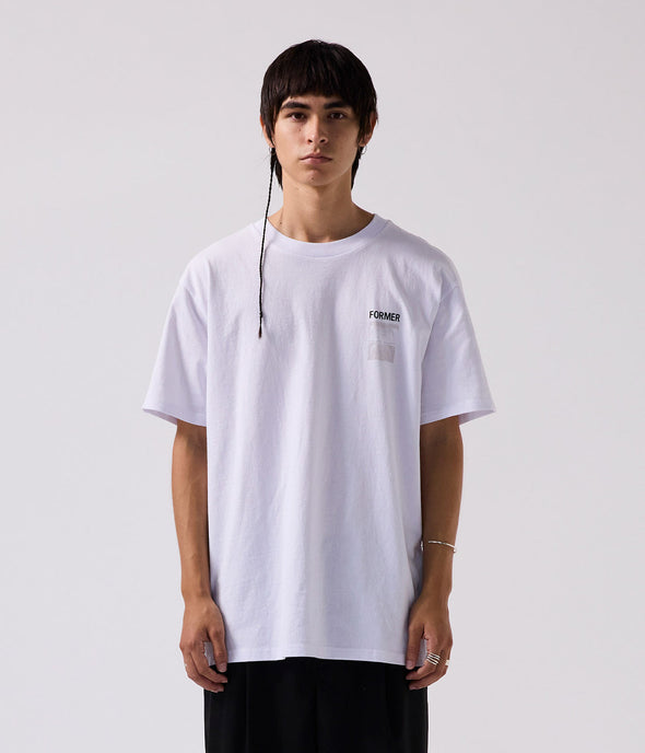 FORMER TWO-TONE CRUX T-SHIRT - WHITE