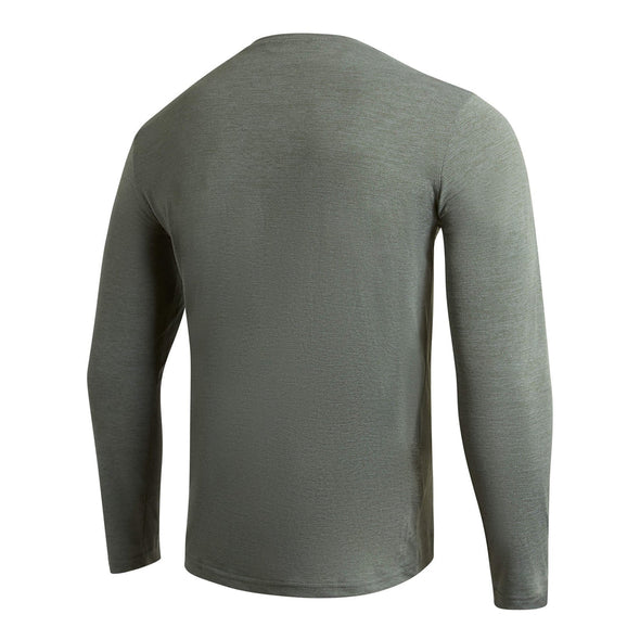 FLORENCE AIRTEX LONG SLEEVE SHIRT - HEATHER DARK SAGE