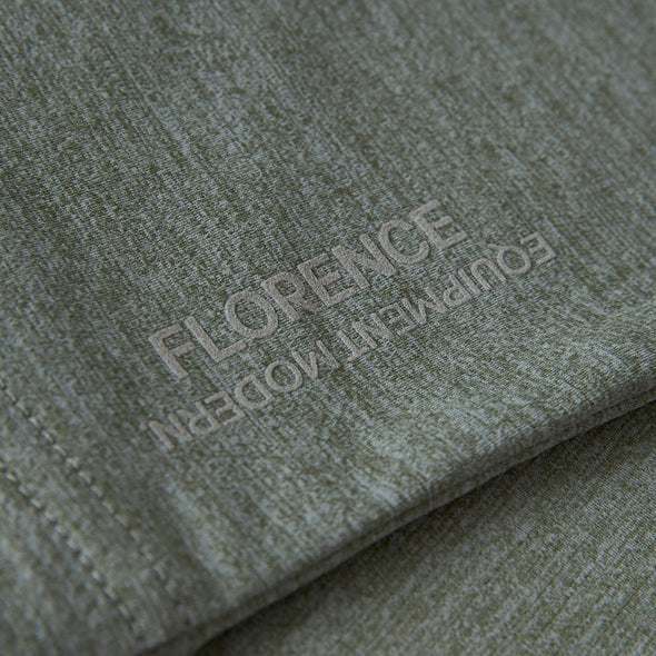 FLORENCE AIRTEX LONG SLEEVE SHIRT - HEATHER DARK SAGE