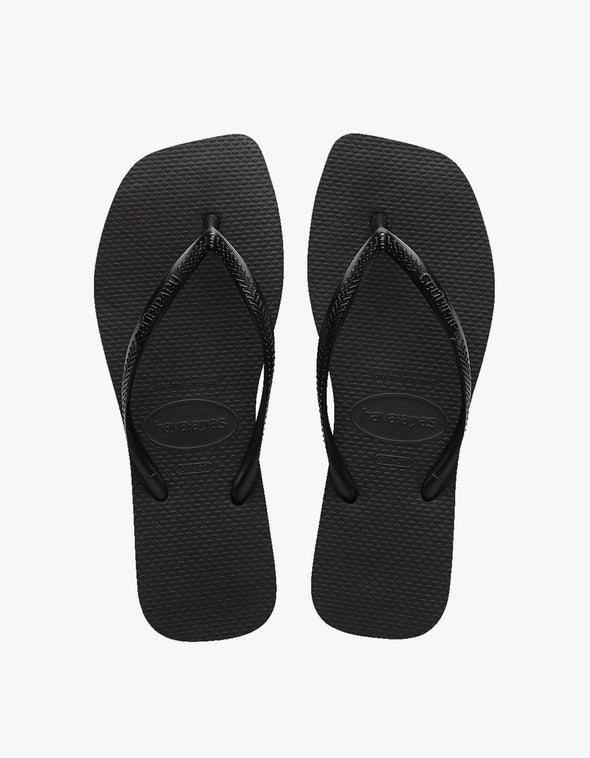 HAVAIANAS SLIM SQUARE SOLID - BLACK