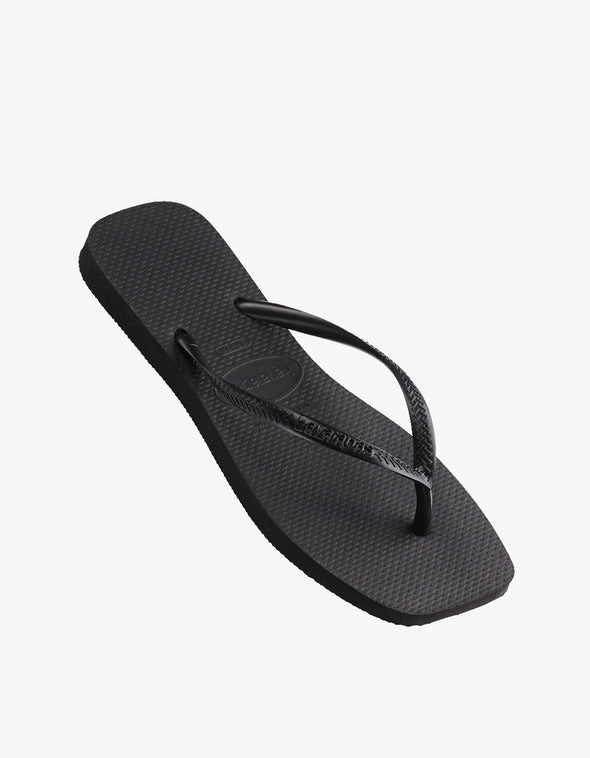 HAVAIANAS SLIM SQUARE SOLID - BLACK