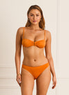 HAVEN FINLEY BANDEAU W/ ZURI HIGH WAIST PANT - PAPAYA