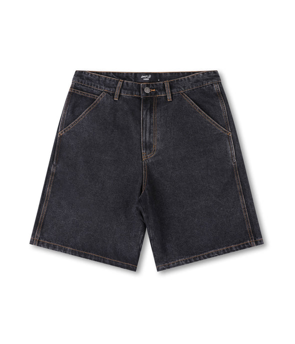 FORMER REYNOLDS 21" DENIM WALKSHORT - WASHED BLACK